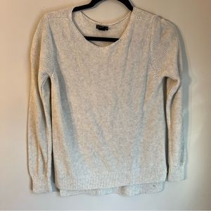 Beige Long Sleeve Knit Sweater